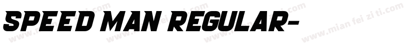 SPEED MAN Regular字体转换
